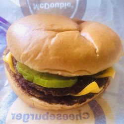 McDonald’s - Double Cheeseburger Extra Pickles, please.
