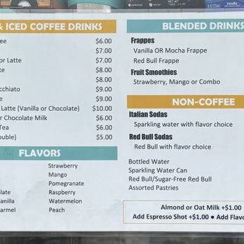 The Rush Coffee - Menu - Coffee & Tea Near Me The Rush Coffee - Menu - Coffee & Tea Near Me