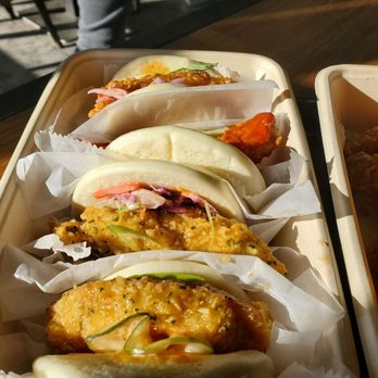 SFC Seoul Fried Chicken - Bao buns trio...w soy garlic, sweet spicy and honey garlic!! - Chicken Wings Near Me - Edison, New Jersey SFC Seoul Fried Chicken - Bao buns trio...w soy garlic, sweet spicy and honey garlic!! - Chicken Wings Near Me - Edison, New Jersey