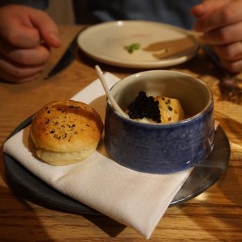 Rich Table - Tear Nicolai caviar with warm biscuit - New American Near Me - San Francisco, California Rich Table - Tear Nicolai caviar with warm biscuit - New American Near Me - San Francisco, California