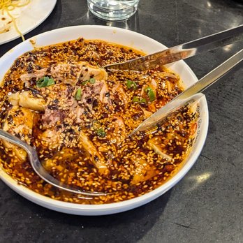 Chengdu Taste - Cold shredded sesame chicken salad. - Szechuan Near Me - Providence, Rhode Island