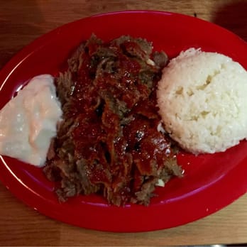 Troy ATX - Beef Iskender plate with rice and yogurt - Turkish Near Me - Austin, Texas Troy ATX - Beef Iskender plate with rice and yogurt - Turkish Near Me - Austin, Texas