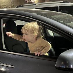 Hertz Rent A Car - Lol the only photo I found of the Tesla we rented from Hertz, baby boy not included!