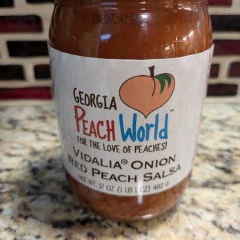 Georgia Peach World - Vidalia Onion Peach Salsa from Peach World. Delicious! - Specialty Food Near Me - Townsend, Georgia
