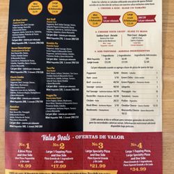Godfather’s Pizza - Menu