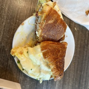 Bistro Cafe - Turkey croissant with bacon - Breakfast & Brunch Near Me - Miami, Florida