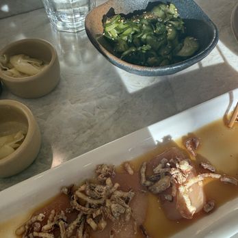 Sora - Crispy onion albacore and cucumber salad - Sushi Bars Near Me - Los Angeles, California