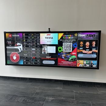 23XI Racing - Interactive Screen with Trivia Game - Racing Experience Near Me - Huntersville, North Carolina 23XI Racing - Interactive Screen with Trivia Game - Racing Experience Near Me - Huntersville, North Carolina