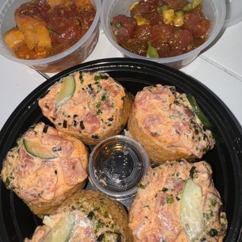 K.Bay Bros - Rainbow- mix of 3 finishes & spicy avocado ahi - Seafood Near Me - Kaneohe, Hawaii K.Bay Bros - Rainbow- mix of 3 finishes & spicy avocado ahi - Seafood Near Me - Kaneohe, Hawaii