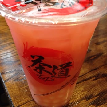 Tea Do - Boston - Pink Lady (pomegranate with yogurt pop) - Coffee & Tea Near Me - Boston, Massachusetts