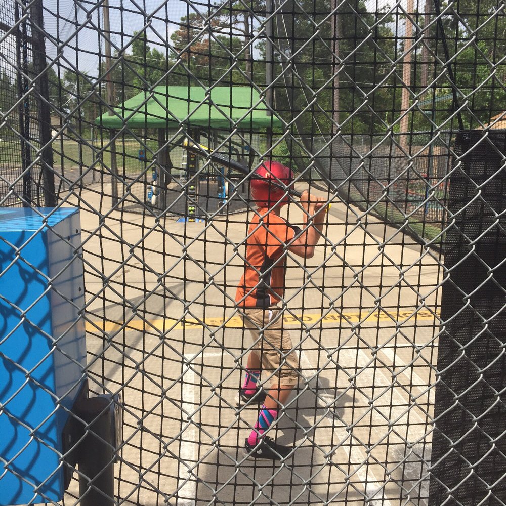 Putt-Putt Golf & Games - Batting cages. Options to choose from: baseball or softball 40 mph, 40-50 mph, 50-60 mph, 60-70 mph. - Amusement Parks Near Me - Longview, Texas Putt-Putt Golf & Games - Batting cages. Options to choose from: baseball or softball 40 mph, 40-50 mph, 50-60 mph, 60-70 mph. - Amusement Parks Near Me - Longview, Texas