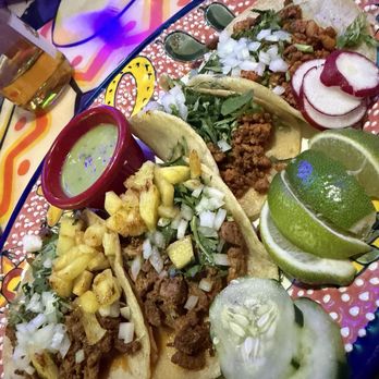 La Fortaleza - Al pastor and chorizo Tacos - Mexican Near Me - Lodi, New Jersey