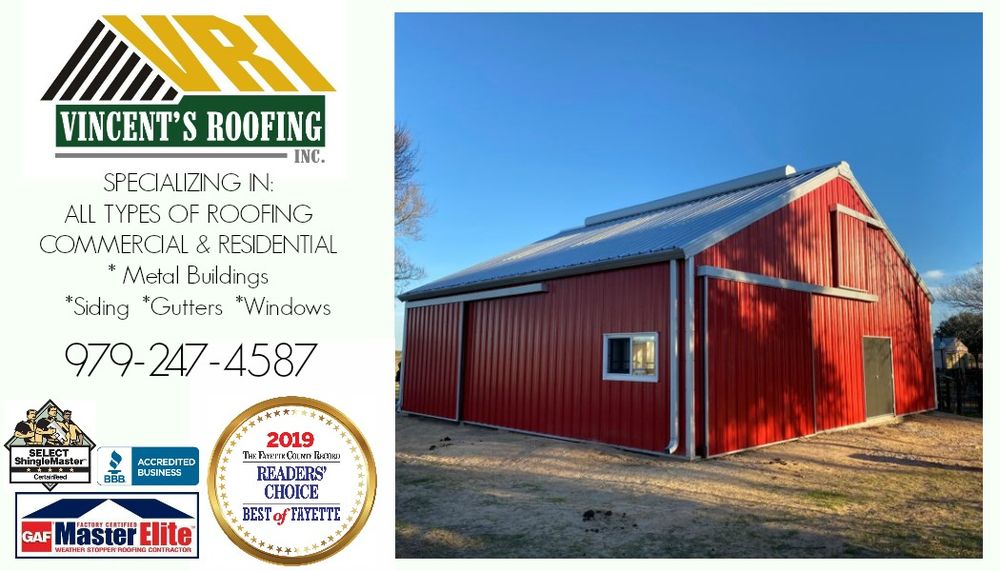 Slide of Vincent's Roofing