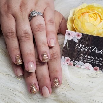 Nail Protection - Nails by Van! Powder dipped with gel top coat on natural nail. Thank you Van, such a beautiful job. - Nail Salons Near Me - Anaheim, California
