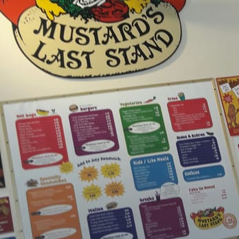 Mustard's Last Stand - Pretty cool menu - Hot Dogs Near Me - Boulder, Colorado Mustard's Last Stand - Pretty cool menu - Hot Dogs Near Me - Boulder, Colorado