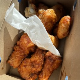 Half Soy Garlic & Half Spicy Wings Sooooo Good 3-26-2023