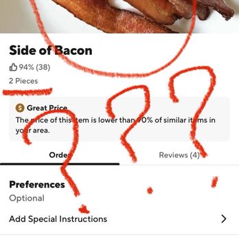 Busy Bee's Cafe & Catering - "Side of bacon" - Caterers Near Me - Capitola, California