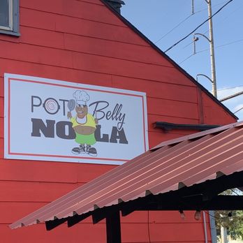 Potbelly Nola - a sign on the side of a building - Southern Near Me - New Orleans, Louisiana