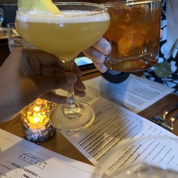 Bridges Restaurant & Bar - Old fashioned and pineapple cocktail - American Near Me - Danville, California Bridges Restaurant & Bar - Old fashioned and pineapple cocktail - American Near Me - Danville, California