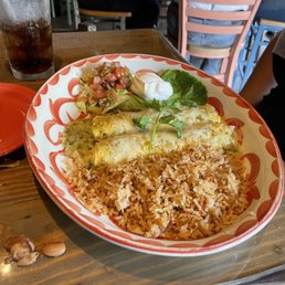 Green or Red Chicken Enchiladas