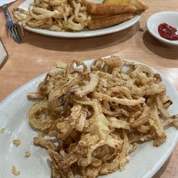 Grilled cheese and Half order Eastside onion rings Grilled cheese and Half order Eastside onion rings