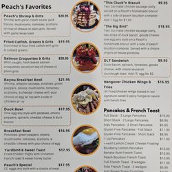 In restaurant menu