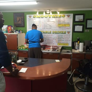 Nutritious Alternatives - The menu board and the owner making drinks!!! - Vegetarian Near Me - Augusta, Georgia