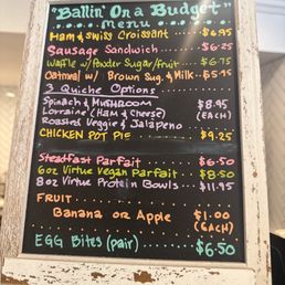 Value menu