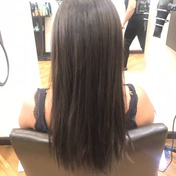 Davida Salon - Before Olaplex Balayage, Shadow root and hair cut - Hair Extensions Near Me - New York, New York