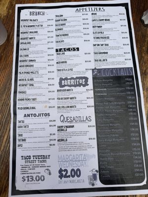 Menu photo 7 El Patio Palm Springs, CA