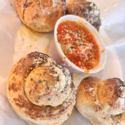 Lil Capo Pizzeria - Garlic knots. Good, maybe a tad overdone.