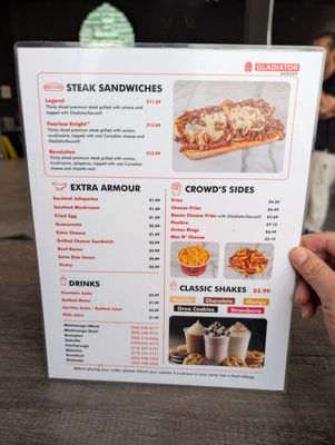 Menu photo 1 Gladiator Burger & Steaks Mississauga, ON