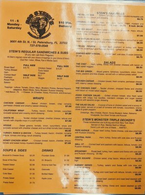 Menu photo 3 Big Steins Deli St Petersburg, FL Menu photo 3 Big Steins Deli St Petersburg, FL