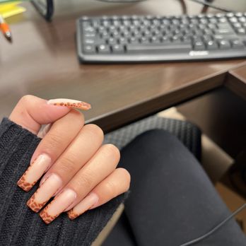 Fancy Nails & Spa - cheetah frenchie - Nail Salons Near Me - Stanton, California Fancy Nails & Spa - cheetah frenchie - Nail Salons Near Me - Stanton, California