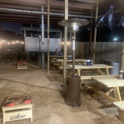 T.X. BBQ - Rear Patio with view of local silos