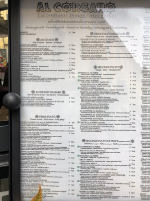 Menu photo 1 Al Corsaro Parma, PR