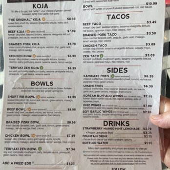 KoJa Kitchen - Menu - Asian Fusion Near Me - Dublin, California KoJa Kitchen - Menu - Asian Fusion Near Me - Dublin, California