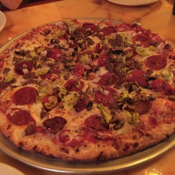 Arpeggio Grill - Arpeggio pizza, substituted the olives for mushrooms! - Pizza Near Me - Austin, Texas