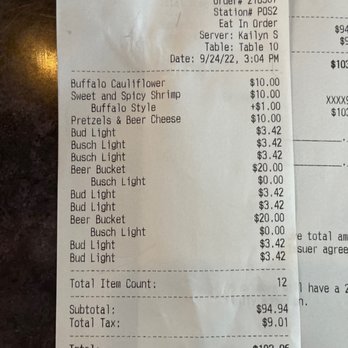 618 Taphouse - Receipt - Wine Bars Near Me - Marion, Illinois 618 Taphouse - Receipt - Wine Bars Near Me - Marion, Illinois