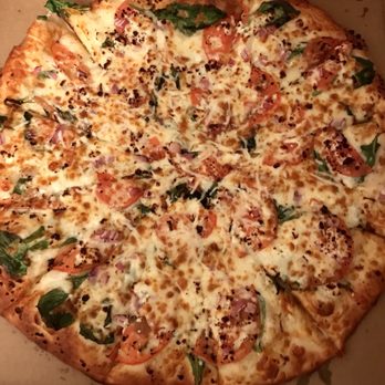 Tomatoes II Pizzeria - The spinach and feta pizza with white sauce - Pizza Near Me - Carnegie, Pennsylvania Tomatoes II Pizzeria - The spinach and feta pizza with white sauce - Pizza Near Me - Carnegie, Pennsylvania