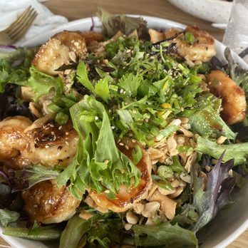 Mirin Fusion Kitchen - Jumbo Shrimp Fusion Salad - Asian Fusion Near Me - Augusta, Georgia Mirin Fusion Kitchen - Jumbo Shrimp Fusion Salad - Asian Fusion Near Me - Augusta, Georgia