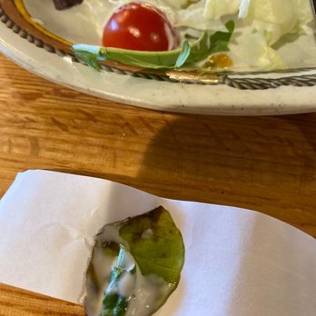 K-Bob's Steakhouse - Rotten lettuce on my less than desirable salad - Steakhouses Near Me - Raton, New Mexico