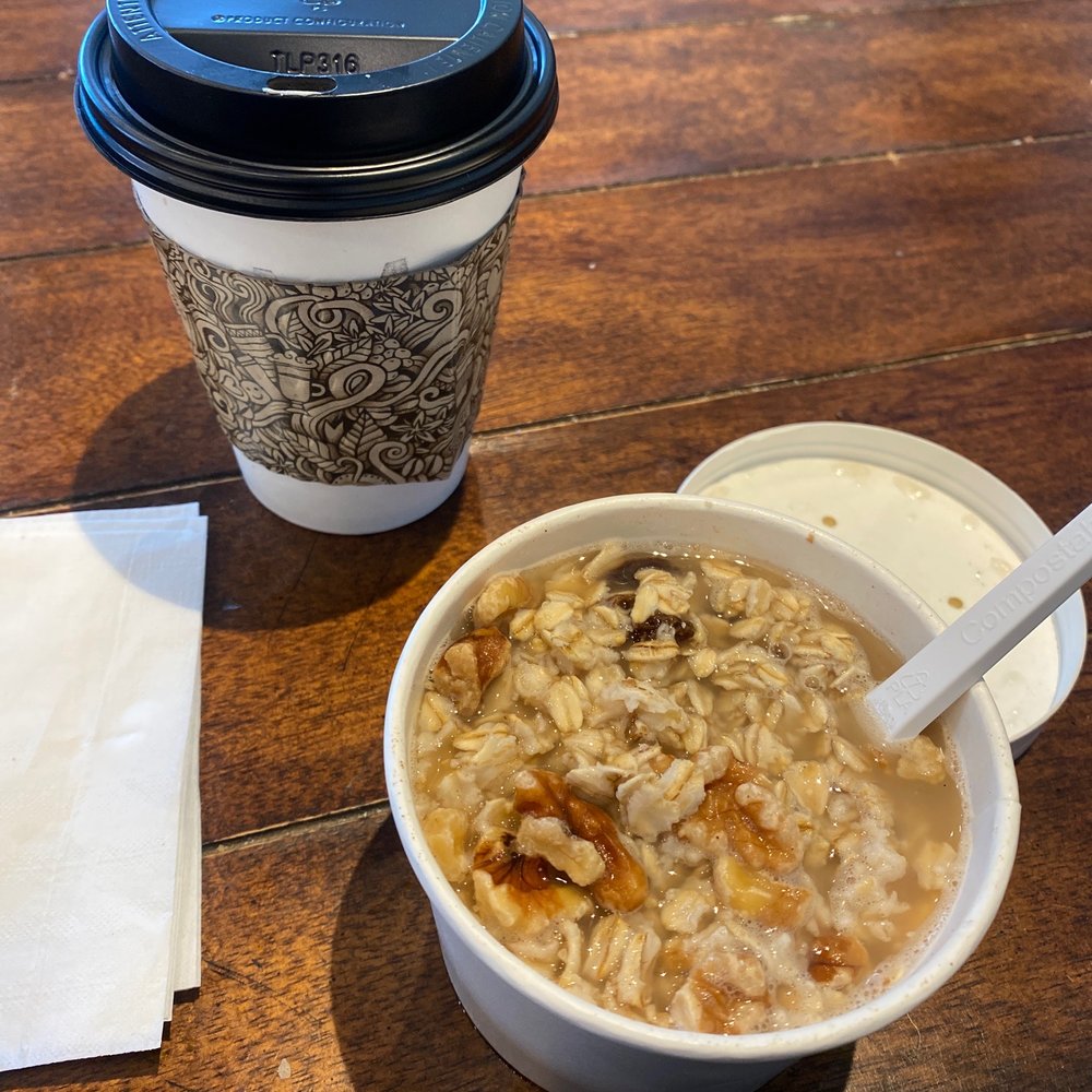 Maple cardamom oat latte & honey walnut oatmeal Maple cardamom oat latte & honey walnut oatmeal