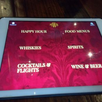 MacMillan Whisky Room - Menu is on a tablet and searchable. Good because the selection is huge! - Whiskey Bars Near Me - Fairfax, Virginia MacMillan Whisky Room - Menu is on a tablet and searchable. Good because the selection is huge! - Whiskey Bars Near Me - Fairfax, Virginia