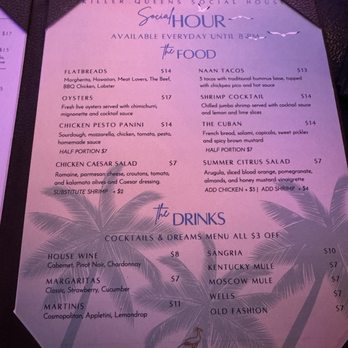 Killer Queens - Menu - Lounges Near Me - Riverside, California