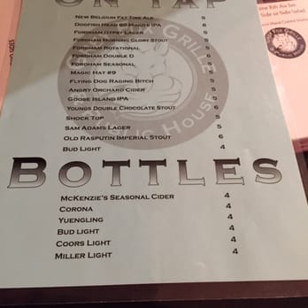 Grey Fox Grille - Drink menu - Bars Near Me - Dover, Delaware