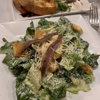 Carmelo's - Amazing Caesar Salad. Yes I eat sardines. Go figure. Lol. - Italian Near Me - Punta Gorda, Florida