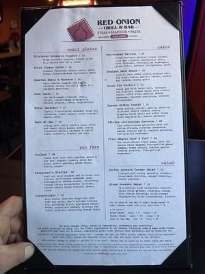 Menu photo 1 Red Onion Grill Lake Almanor, CA