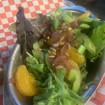 Concord Tap House - Not your typical "Side salad". Mandarins, cucumbers, purple onion & pine nuts. Very different. It tastes good. - Bars Near Me - Concord, California