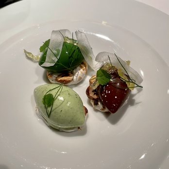 Oriole - Gianduja w/ fennel, calamansi and hazelnut nougat - New American Near Me - Chicago, Illinois Oriole - Gianduja w/ fennel, calamansi and hazelnut nougat - New American Near Me - Chicago, Illinois